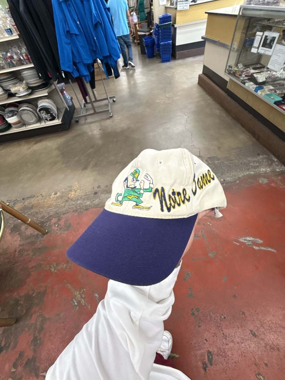 Vintage 90s Notre Dame Fighting Irish Apex One Snapback Hat